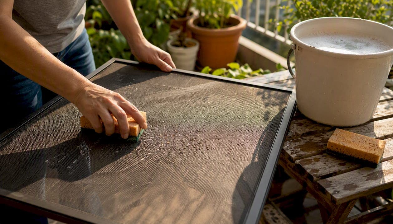 How to clean window screens properly at home